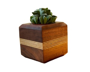 Pot de fleurs en bois Village souhaitant bien jardinière arrière-cour décor de jardin jardinières créatives en bois écorce de sapin pots de fleurs jardin - Product Image 2