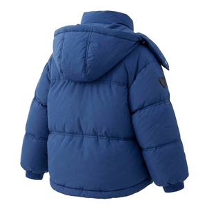 Manteau d'hiver personnalisé pour femme avec capuche, patchs en forme de cœur, col montant, fermeture éclair, épais et chaud, vêtement d'extérieur décontracté, fournisseur OEM de vestes - Product Image 3