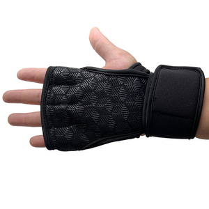 YIWU Custom Gym <b>Gloves</b> Unisex Half Finger Sports Lightweight Breathable Anti-Slip PU XL Size - Product Image 5