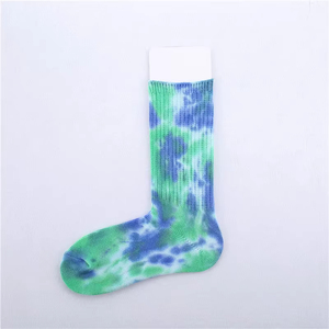 Chaussettes Tie-Dye Colorées 100% Coton Tendance et de Haute Qualité, Design et Logo Personnalisés, Vente en Gros, Prix Compétitifs 2026 - Product Image 6