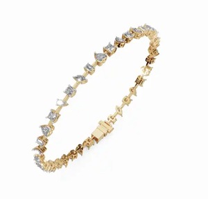 Maelys Fusion Designer Diamond Bracelet 4.140 Carats 37 Stones 9k 14k 18k Yellow <b>Rose</b> White <b>Gold</b> Luxury Lab Grown Jewelry 37 Pcs - Product Image 2