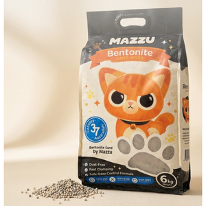 Litière pour chat à base de bentonite et de manioc, 6 kg, sans poussière, agglomération rapide, contrôle efficace des odeurs, pour chats, agglomération naturelle, soins pour chats, hygiène féline - Product Image 2