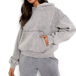Sudadera con Capucha para Mujer de Alta Calidad, Lavado Ácido, Tela Ligera y Suave, Sudadera con Capucha para Mujer, Estilo Lavado Ácido, Atuendo Diario Elegante - Product Image 1