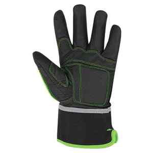 Guantes de Seguridad de Cuero PU con Forro de Algodón, Resistentes a Impactos, para Trabajo Industrial, Construcción y Montaje - Product Image 1
