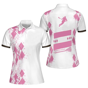 Wholesale Custom Logo Design Women Sublimation <b>Polo</b> <b>Shirt</b> High Quality Material Made <b>Ladies</b> <b>Polo</b> <b>Shirts</b> Available in All Sizes - Product Image 1