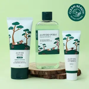 Conjunto de cuidado de la piel para hombres de alta calidad Round LAB Pine Calming Toner/Cream (Limpiador de 40ml incluido) - Product Image 1