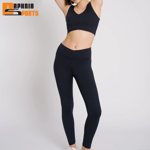 Ensemble de yoga pour femmes 2 pièces, mode sportive, taille élastique, anti-transpiration, écologique, grandes tailles, vêtements de yoga personnalisés - Product Image 1