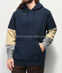 Wholesale MSWMH108 <b>Men's</b> <b>Navy</b> Polyester/Cotton <b>Fleece</b> Hoodie Custom Thick Pullover with Hood for Winter Season - Product Image 1