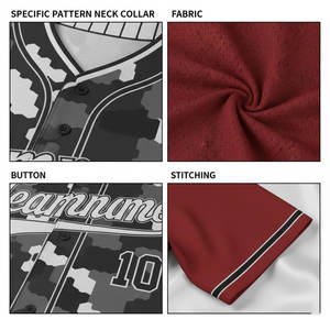 ชุดเบสบอลทีม OEM เสื้อและกางเกงแบบสั่งทำ ลายพิมพ์แบบ Sublimation ออกแบบเองได้ ชุดยูนิฟอร์มเบสบอลสโมสร แขนสั้น สีพื้น สำหรับทุกฤดูกาล - Product Image 4