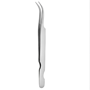 Pinzas para Pestañas Ijrak Surgical IS-ELT-0010, Profesionales, de Acero Inoxidable, Puntas Dentadas y Lisas, 10 mm de Longitud, Punta Afilada de Precisión - Product Image 1