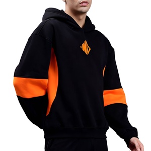Men <b>Oversized</b> Logo Printed <b>Hoodies</b> Casual Streetwear Pullover Cotton Blend <b>Long</b> Sleeve Men's Loose Fit <b>Hoodies</b> - Product Image 2