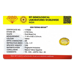 Natural Yellow Sapphire 3.6 Carat Certified Loose Gemstone Brilliant Cut Wholesale Lot - Product Image 4