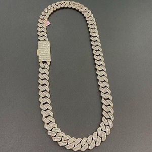 Cadena de Oro 14K Estilo Miami Cuban Infinity con Diamantes VVS Cultivados en Laboratorio de 20mm, Certificación IGI, Joyería de Lujo Hip Hop para Hombre - Product Image 2