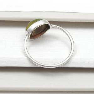 Oval Cut Black <b>Opal</b> Gemstone <b>Ring</b> Made From 925 Solid Sterling Silver Promise Band <b>Ring</b> Handmade Bohemian Unisex Jewelry - Product Image 3