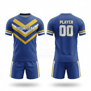 Conjunto de Uniforme de Rugby Transpirable Personalizado para Adultos, Jersey Unisex al por Mayor, Jersey de Equipo de Rugby Masculino Sublimado - Product Image 2