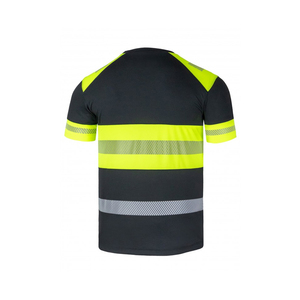 Camisetas de Trabajo de Seguridad Reflectantes de Alta Visibilidad, Unisex, Transpirables, Resistentes al Agua, de Poliéster, con Cinta Reflectante Fluorescente, para Ciclismo y Tráfico - Product Image 2