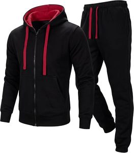 Ensemble de survêtement pour homme en polaire technique à fermeture éclair intégrale, personnalisé avec logo, respirant, séchage rapide, léger, avec sweat à capuche et imprimé tendance - Product Image 3