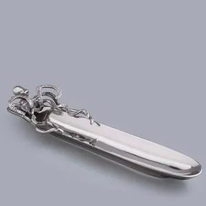 Plateau décoratif en métal de luxe, forme ovale, 48 cm, design traditionnel pour la décoration de mariage, emballage en une seule pièce - Product Image 3