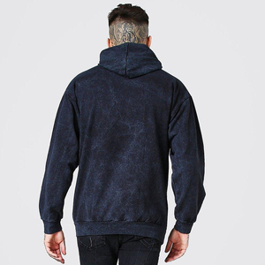 เสื้อฮู้ดผู้ชายแบบใหม่ล่าสุด ผ้าถักลาย Acid Wash บุซับในอย่างดี คุณภาพพรีเมียม ผลิตจากผ้าฝ้าย 100% เป็นมิตรต่อสิ่งแวดล้อม เหมาะสำหรับฤดูหนาว ดีไซน์ทันสมัย - Product Image 2