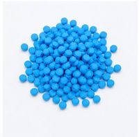 Granulés de plastique recyclé en polypropylène bleu, marque Merades d'Indonésie, haute pureté, flux de fusion constant, injection.