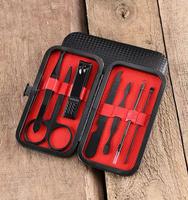 Vente en gros d'usine, ensemble de manucure professionnel en acier inoxydable de haute qualité 7 en 1, kit de soin des ongles, emballage personnalisé