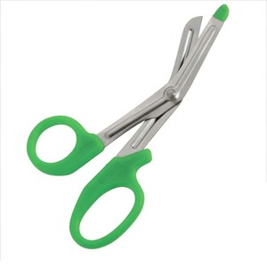 Ciseaux médicaux robustes pour traumatismes, ciseaux de sauvetage d'urgence pour couper les bandages, en acier inoxydable, à pointe arrondie, outil utilitaire professionnel - Product Image 1