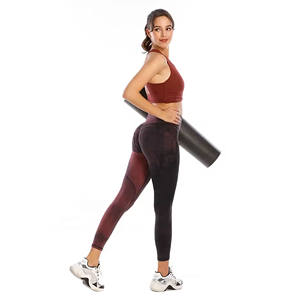 เสื้อผ้าลำลอง ชุดออกกำลังกายสำหรับผู้หญิง สปอร์ตบราสำหรับผู้ใหญ่ ระดับการซัพพอร์ตปานกลาง ผลิตจากผ้าสแปนเด็กซ์และไนลอน สปอร์ตบราสำหรับผู้หญิง แบบสั่งทำ - Product Image 1