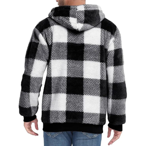 Custom Heavyweight Winter <b>Sherpa</b> Fleece <b>Lined</b> Zip-Up <b>Hoodie</b>-Waterproof/Windproof Eco-Friendly Custom Color Options - Product Image 2