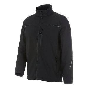 Classic Softshell Jacket <b>Men's</b> <b>Black</b> Waterproof <b>Windbreaker</b> Outdoor Work Jacket 4 Way Stretch Fleece Lining Custom Embroidered - Product Image 1
