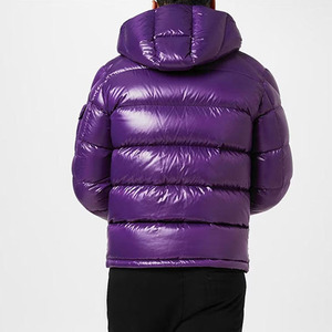 เสื้อแจ็คเก็ตกันน้ำกันลมสำหรับฤดูหนาวสีดำ ยี่ห้อ NAVISTA SPORTS สีม่วง มีฮู้ด น้ำหนักเบา อุ่นสบาย ผลิตจากขนเป็ด รับสกรีนโลโก้ ขายส่ง - Product Image 2