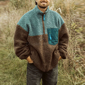 Drop Shoulder Wool Jacket Men Premium Fabric Comfortable Fit Warm Casual Wear Custom Apparel Wholesale Manufacturer - Product Image 2