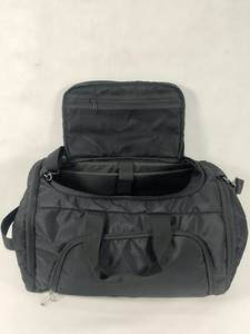 ORKID Large Black Polyester Duffel <b>Luggage</b> with Spacious Main Compartment Front Zipper Pocket Reinforced Carry Handles - Product Image 5