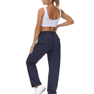 Pantalon cargo pour femmes en toile, coupe régulière, confortable, surdimensionné, style streetwear, multi-poches, respirant, hiver, vente en gros - Product Image 3