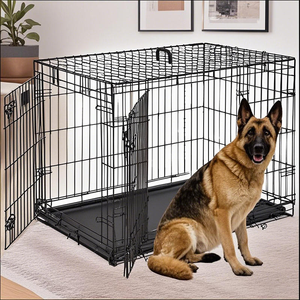 Sağlam Metal Köpek Kafesi, Çekmeceli Tepsi, Kolay Saklama, Yüksek Kaliteli Köpek Kafesi Satılık - Product Image 2