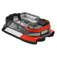 Kinocean Barre de remorquage gonflable marine à grande vitesse Ponton de luxe Tri-Ton Bateau à rames Moteur soudé fabriqué en Hypalon de haute qualité