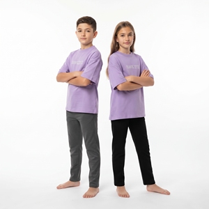 T-shirt Enfant Hawk Eye Manches Courtes Col Rond Couleur Unie Coupe Décontractée 100% Coton Respirant Haut de Loisirs Unisexe pour Enfants - Product Image 1