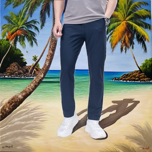 2026 Comfortable Wholesale Men's Formal <b>Jogger</b> Pants Hot Selling Fashionable <b>Slim</b> Fit Elastic Waist Fleece OEM Service - Product Image 3