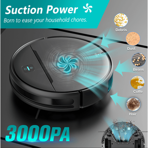 Robot Aspirapolvere 3-in-1 PS181 con Navigazione Laser, Forte Aspirazione 2000Pa, Batteria 2500mAh, Rumore <65dB, Connessione Wifi+APP - Product Image 2