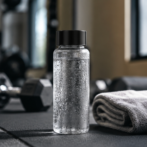 Bouteille d'eau en verre borosilicate faite à la main de 350 ml, sans plomb, réutilisable, anti-fuite, vente en gros - Product Image 5