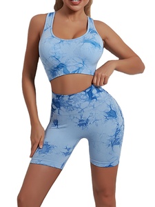 Leggings de Yoga de Cintura Alta para Mujer, Sólidos, de Spandex/Nylon, Transpirables, Ropa Deportiva para Correr, Top de Yoga, Conjunto Deportivo para Gimnasio y Fitness - Product Image 3
