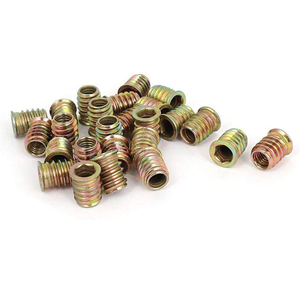 Brass Hex Inserts Heavy Duty Threaded <b>Fasteners</b> for Secure Fixing in Wood Plastic and Industrial Components - Product Image 5