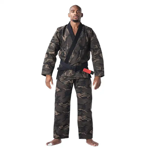 Traje de Karate Duradero con Costuras Reforzadas, Tela de Mezcla de Algodón Suave y Cinturón Rojo Seguro para Práctica Diaria - Product Image 4