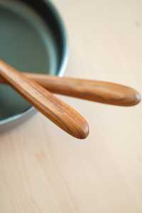 Modern Rose Gold Plated Wood <b>Serving</b> <b>Spoon</b> with Long Handle 10ml Capacity-Eco-Friendly & Durable - Product Image 3