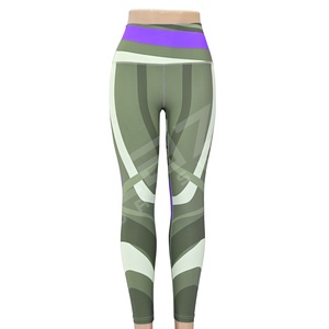 Wholesale <b>Cheap</b> Fashion Camouflage Letter Printed Flower <b>Leggings</b> Frosted Silk Milky <b>Leggings</b> Elastic Waist Yoga <b>Leggings</b> - Product Image 3