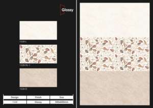 Azulejos de porcelana con superficie brillante y elegante de 30x60 cm, ideales para conceptos decorativos de pared y suelos funcionales en espacios modernos. - Product Image 2