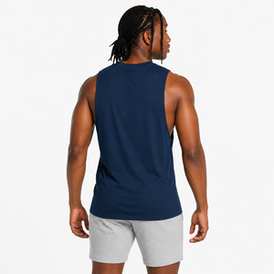 PAHRA SPORTS INDUSTRY OEM Camiseta sin mangas personalizada para hombre de poliéster/algodón, transpirable, de punto, para gimnasio, de secado rápido, cuello redondo, informal - Product Image 3