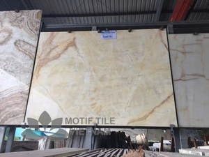 Carrelage en marbre naturel jaune CTS (80x80 cm) - Garantie de 5 ans - Design moderne pour revêtement de sol et de mur - Product Image 4