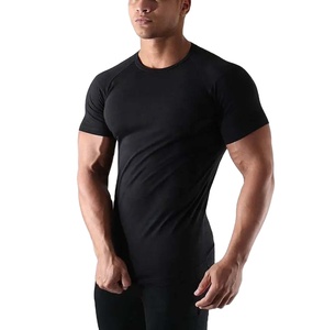 T-shirt pour homme à manches courtes, col rond, séchage rapide, coupe ajustée, avec impression de lettres sur le devant, logo personnalisé, vêtements de sport décontractés - Product Image 3