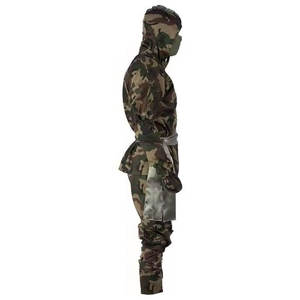 Tenue de Camouflage Ninja Professionnelle Shinobi – Ensemble Complet d'Entraînement Arts Martiaux Tactique Guerrier Cosplay avec Capuche et Masque - Product Image 4