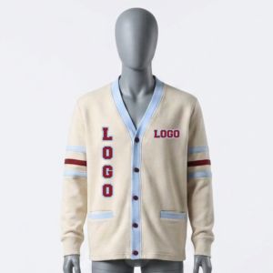 Add Your Custom High-quality V-neck <b>Sweaters</b> for sorority/Fraternity/ Schools/Colleges/Universities LogosFleece <b>Cardigans</b> - Product Image 1